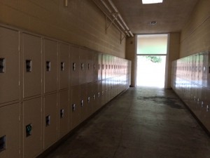 The T-wing lockers are secluded from the rest of the school, making them sometimes inconvenient to use.