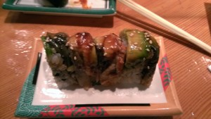 The sweet unagi and avocado creates a refreshing taste.