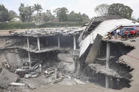 The parking garage of Westgate Mall lays in ruin after the attack source: NY Daily News
