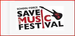 save the music festival logo