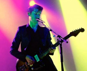 Alex Turner performing Friday night. 