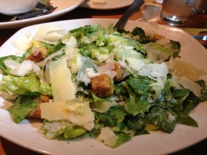The Classic Caesar salad was crisp and refreshing.