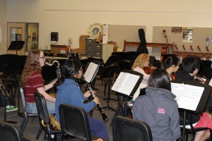 Pit Orchestra includes students from Jazz Ensemble, Symphony Orchestra, Symphonic Band, and Concert Band.