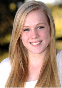 Abbey Holbrook's headshot from Carlmont's musical, "Annie Get Your Gun." Photo taken by Robyn Peters. 